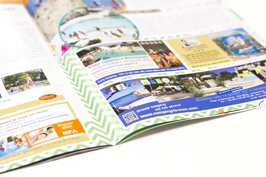 Page intérieure du magazine Kindercampings édition 2015