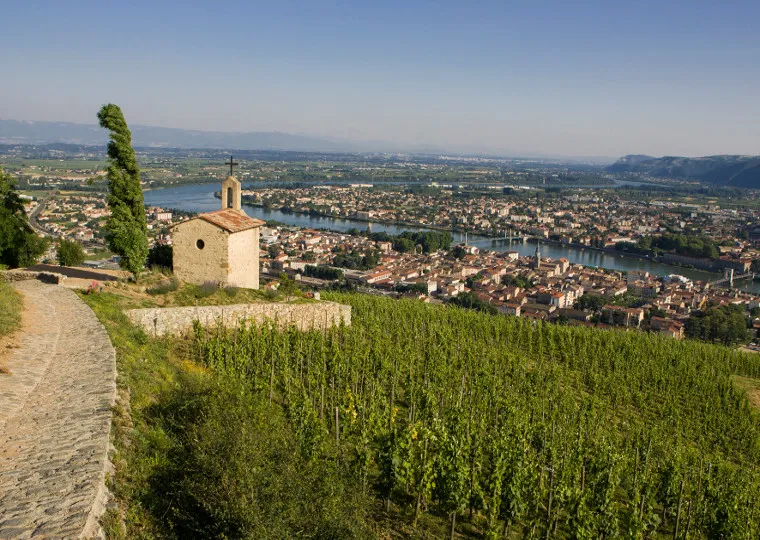 Point de vue fabuleux depuis la Drôme des collines
