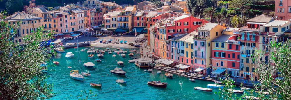 Hafenstadt Portofino bei Genua