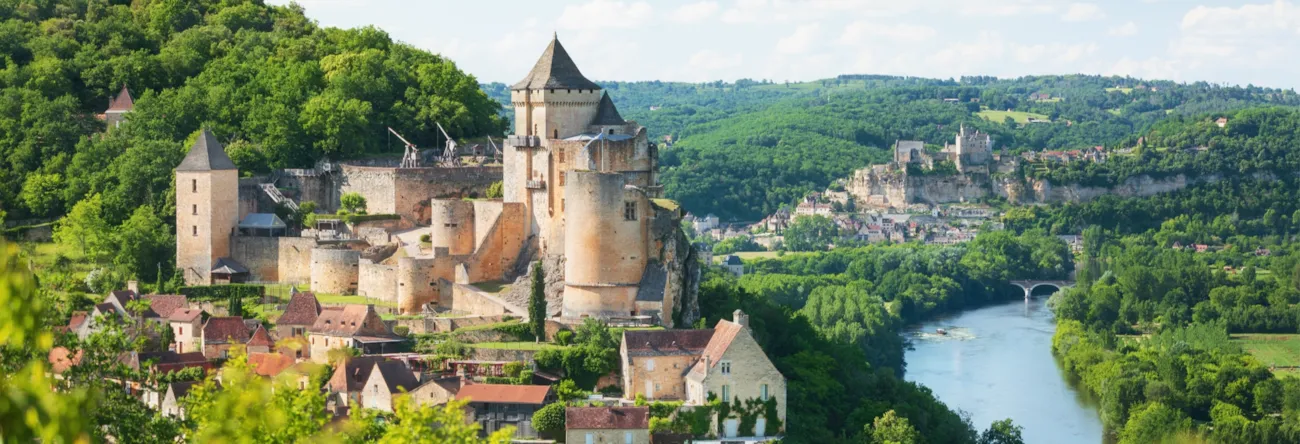 Dorf Castelnaud-La-Chapelle im Departement Dordogne in Frankreich