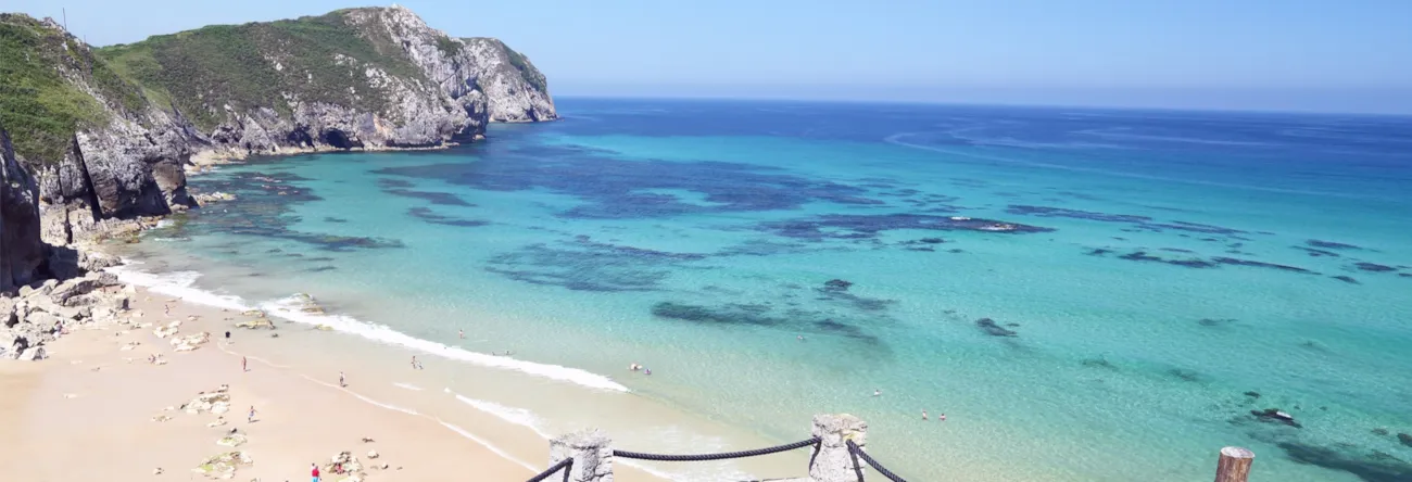 Strand von Vidiago in Llane, Asturien, Spanien 