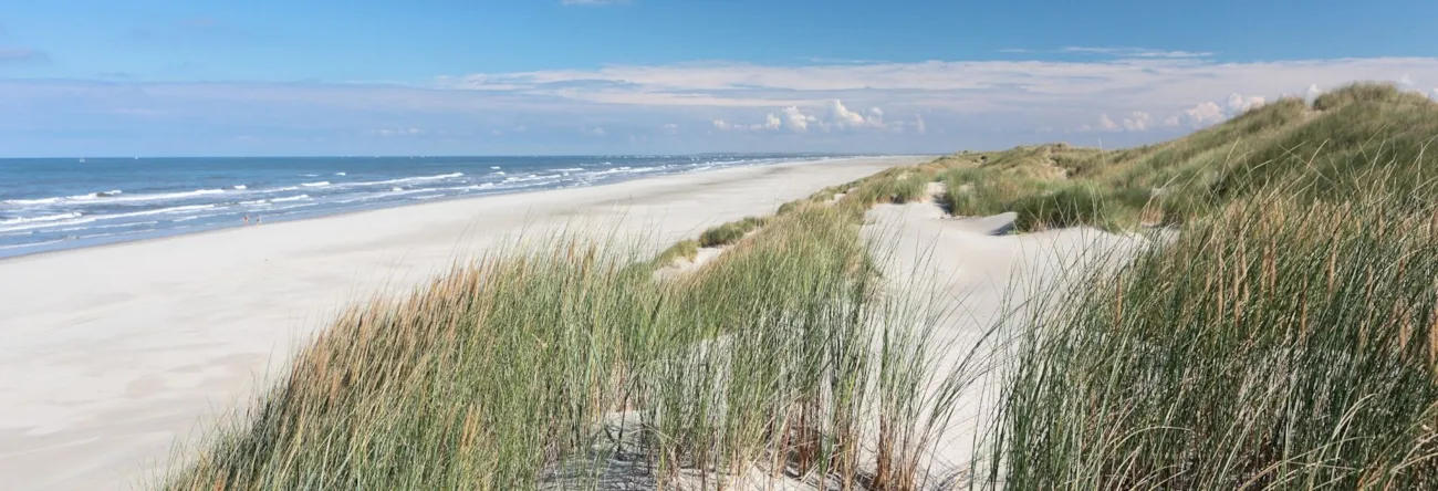 Strandaufnahme von der Nordsee in Deutschland