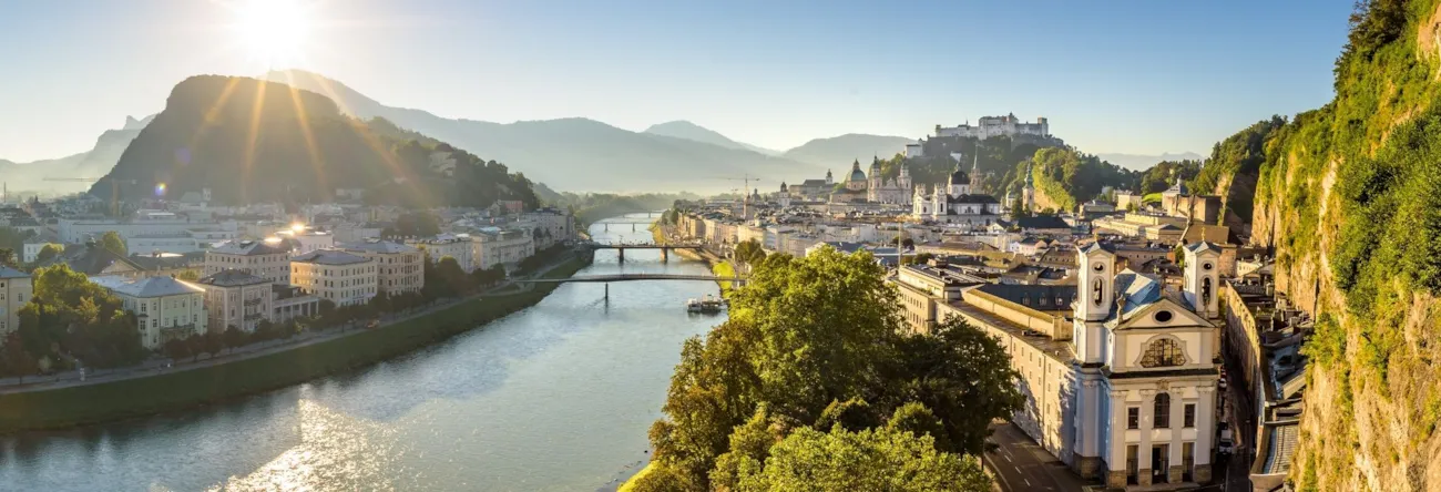Panoramablick auf Salzburg