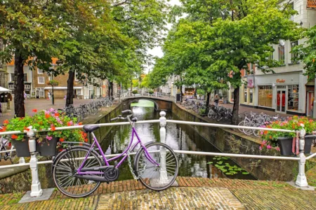 Canal de Delft aux Pays-Bas