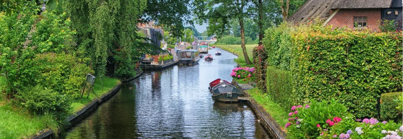 Giethoorn dans la province d'Overijssel 