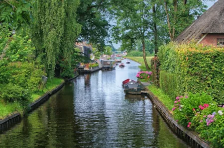 Giethoorn dans la province d'Overijssel 