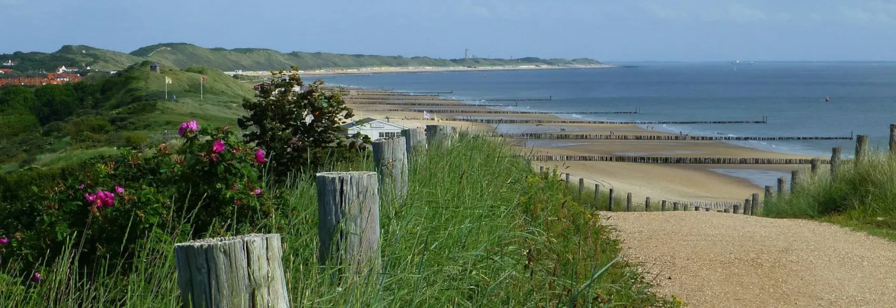 Paysage de dunes en Zélande