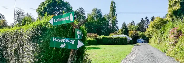 Aufnahme vom Campinggelände im Siebengebirge