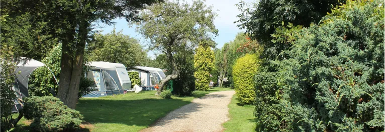Ansicht des Campingplatzes