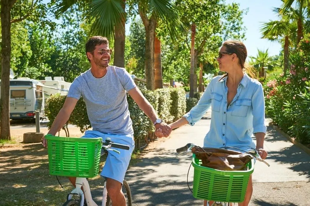 Fietsdiensten op de camping