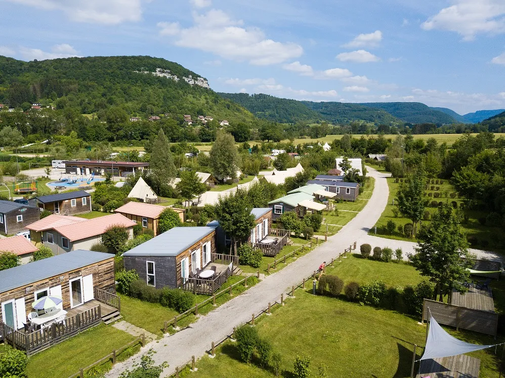 Campingplatz La Roche d'Ully von oben