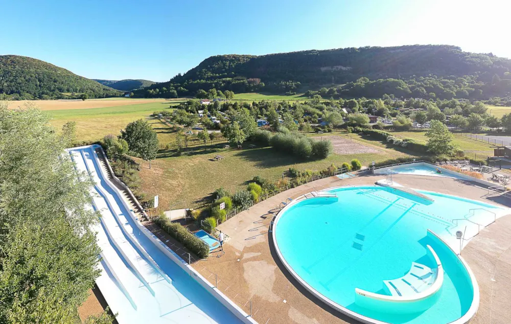 Camping-Wasserpark von oben