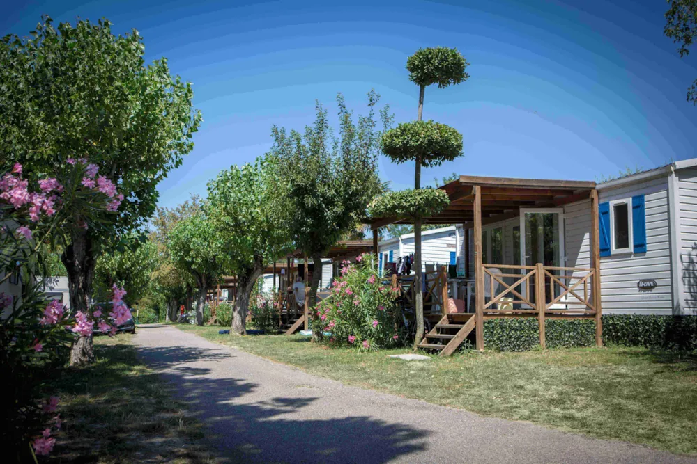 Mobilheim auf dem Campingplatz
