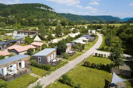 Campingplatz La Roche d'Ully von oben