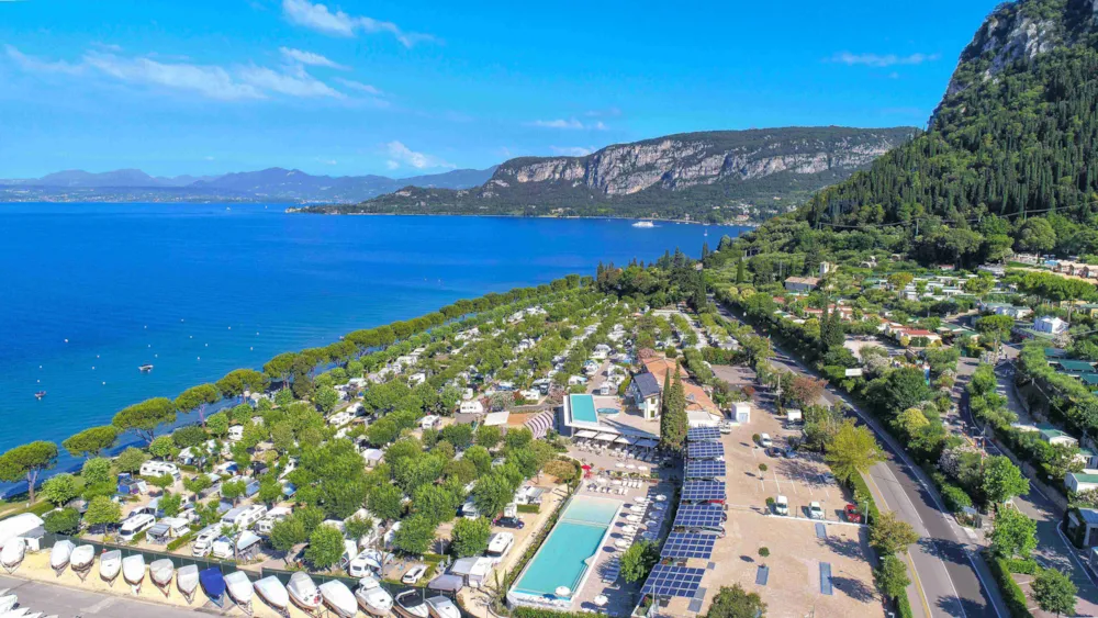 Camping la Rocca aus der Vogelperspektive