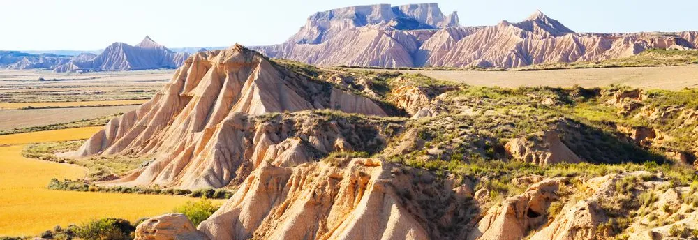 Felsen in Landschaft von Bardenas, Navarra