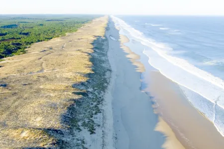 Atlantikküste in der Gironde in Frankreich