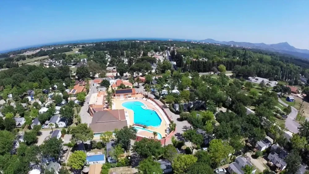 Vogelperspektive Camping Les Galets