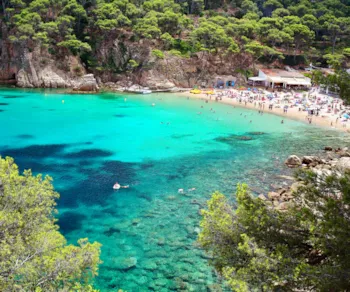 Strand Aiguablava in Begur an der Costa Brava, Spanien
