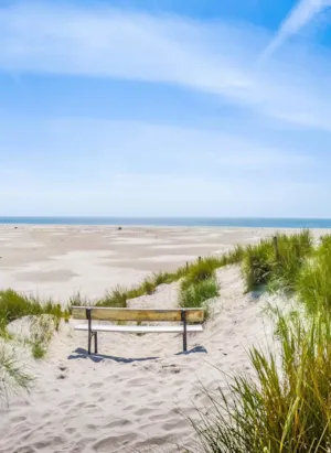 Plage bord de mer Allemagne