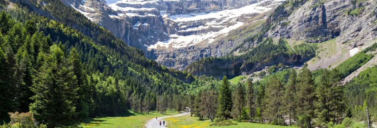 Blick auf den Cirque de Gavarnie in Hautes-Pyrénées in Okzitanien