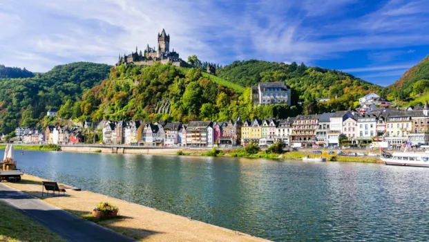 Blick auf die Stadt Cochem an der Mosel