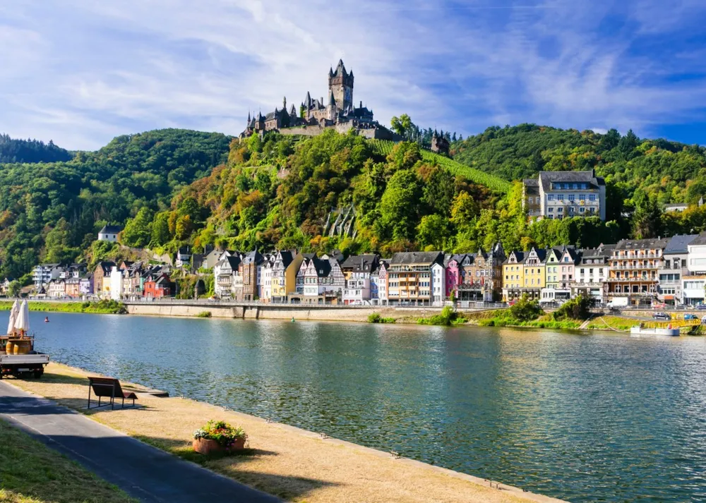 Blick auf die Stadt Cochem an der Mosel