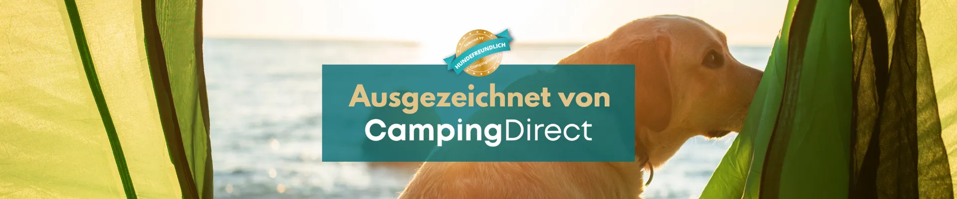 Camping Direct Auszeichnung - Hundefreundlich - CampingDirect