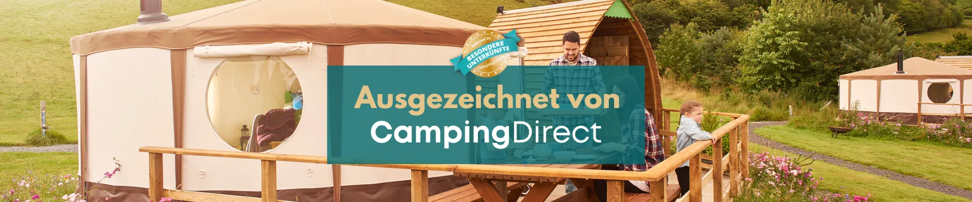 Camping Direct Auszeichnung - Besondere Unterkünfte - CampingDirect