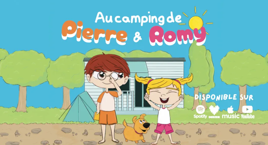 🎧 Le nouveau podcast pour les mini campeurs "Au camping de Pierre et Romy" - CampingDirect