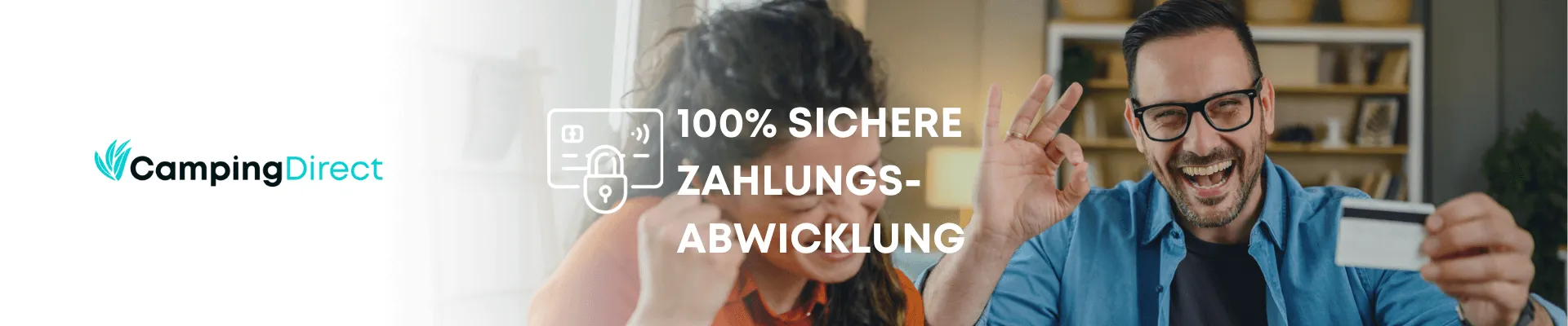 100% sichere Zahlungsabwicklung mit Camping Direct - CampingDirect