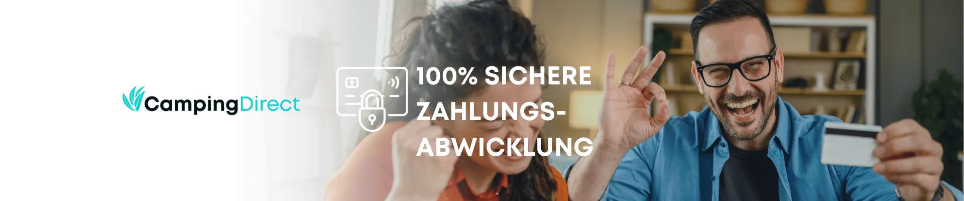 100% sichere Zahlungsabwicklung mit Camping Direct - CampingDirect