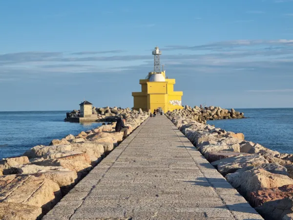 Leuchtturm Punta Sabbioni in Cavallino Treporti, Italien
