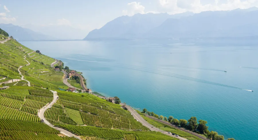 Lavaux wijngaarden aan het meer van Genève bij Laussane in Zwitserland | Camping Direct