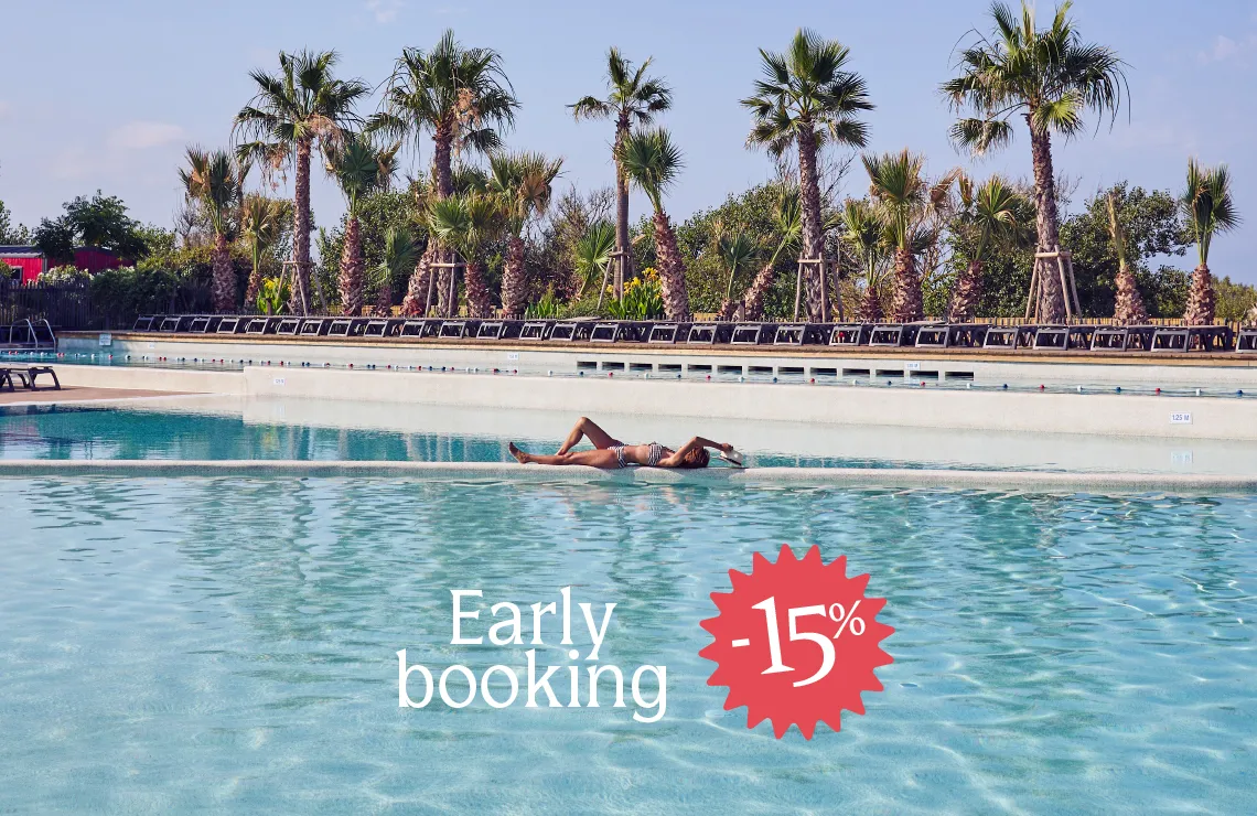 - Early Booking offer with 15% off a stay at Les Méditerranées in Marseillan-Plage