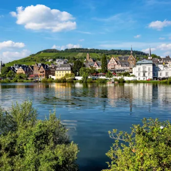 Blick auf Traben-Trarbach an der Mosel