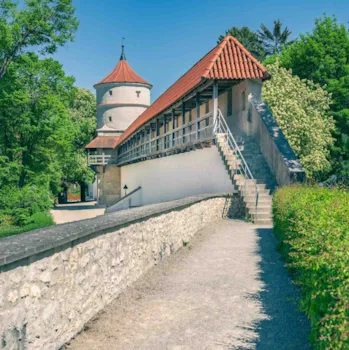 Mittelalterliche Stadtmauer in Nördlingen