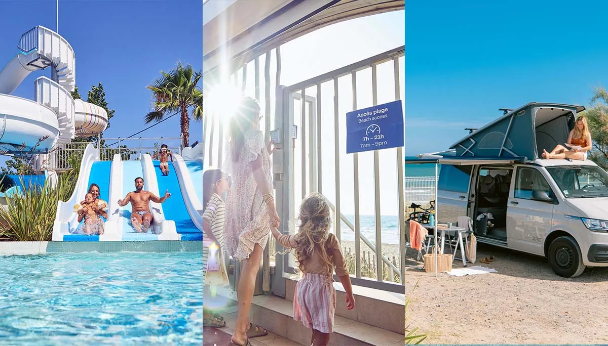Beach Garden, Nouvelle Floride et Charlemagne : trois campings Les Méditerranées à Marseillan-Plage