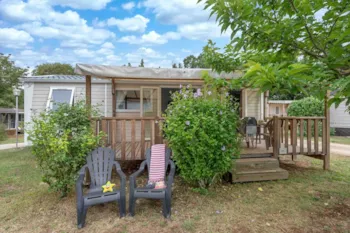 Mietunterkunft - Mobilheim Ciela Privilège – 2 Schlafzimmer – 2 Badezimmer – Grill - Camping Les Cigales