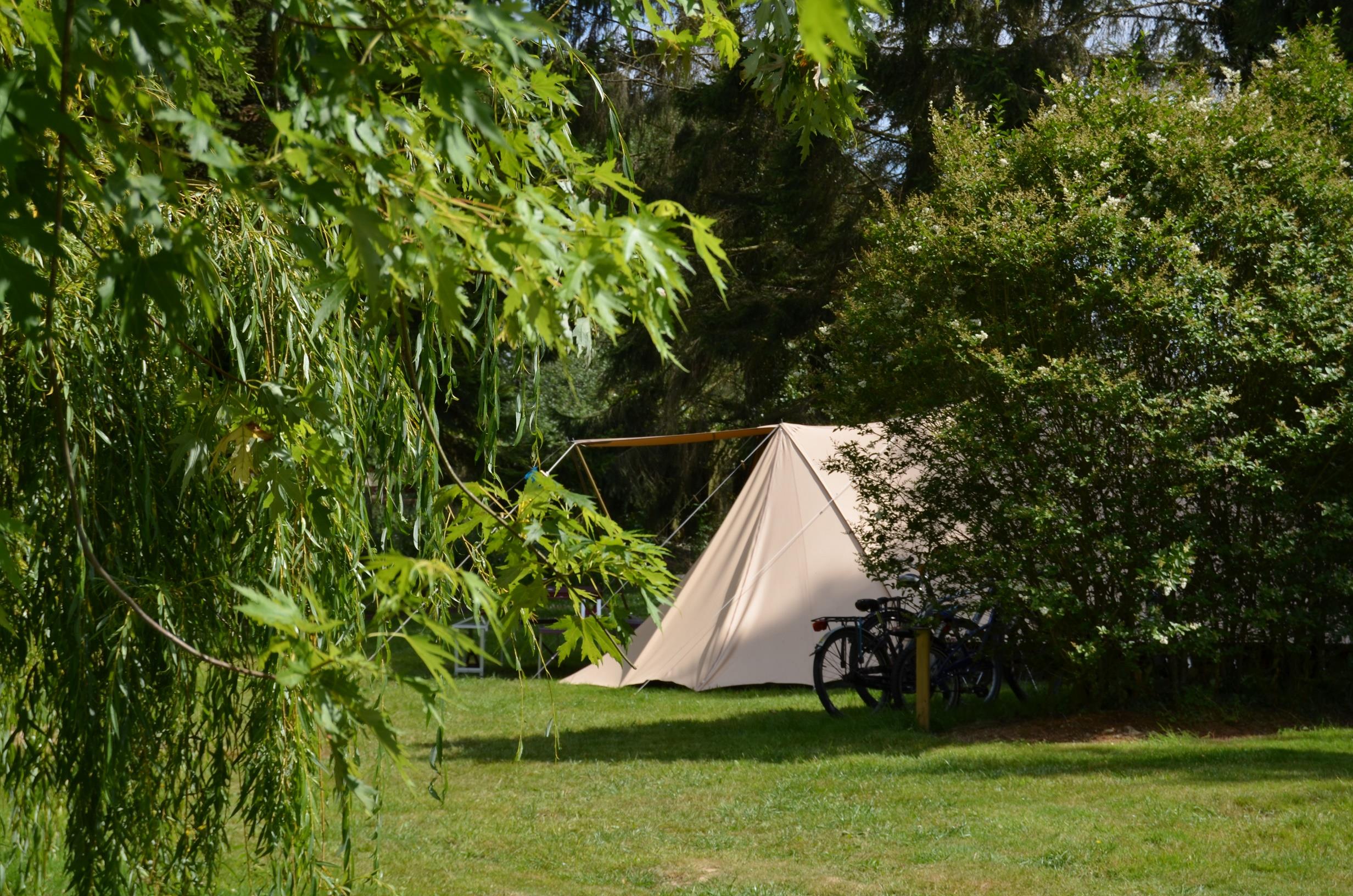 Package: Pitch + car + tent or caravan