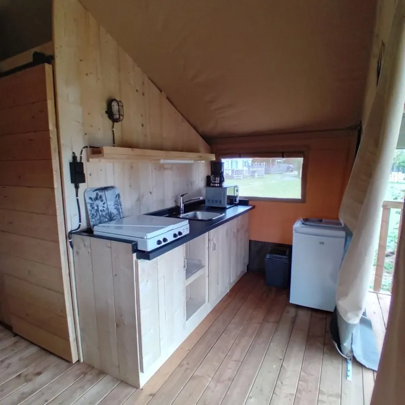 Woody 25 Premium Safari Lodge Tente 2/4 Pers. Sdb