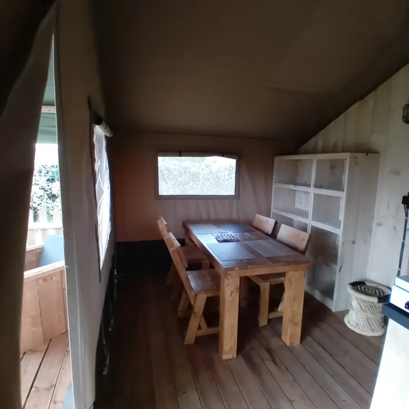 Woody 25 Premium Safari Lodge Tente 2/4 Pers. Sdb