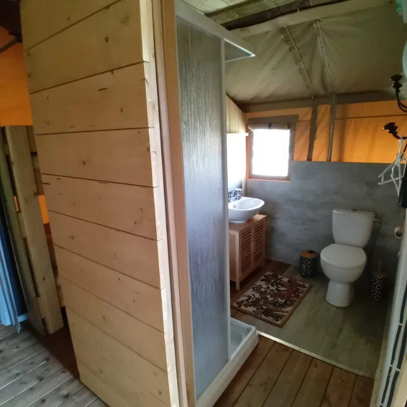 Woody 25 Premium Safari Lodge Tente Avec Salle De Bain