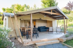 Mietunterkunft - Zelt Ciela Nature Lodge - 2 Schlafzimmer - Ausgestattete Küche - Bad Zimmer - Camping Atlantica