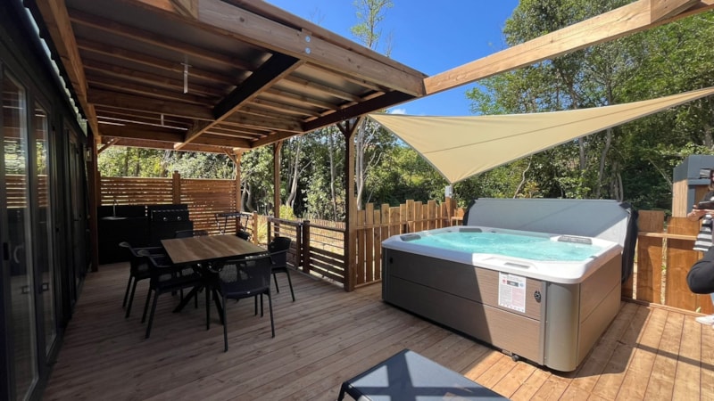 NEW- Mobil-home Ciela Exception SPA- 2 chambres dont 1 suite parentale- draps,serviettes et plancha