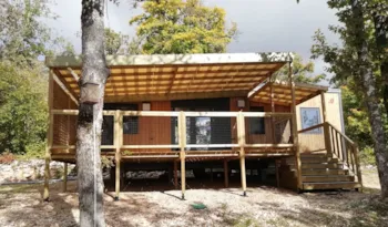 Mietunterkunft - Mobilheim Exklusiv - 3 Schlafzimmer - 2 Badezimmer - Camping Domaine de la Faurie 