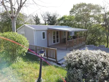 Mietunterkunft - Mobilheim Premium - 3 Schlafzimmer - 2 Badezimmer - Camping Domaine de la Faurie 