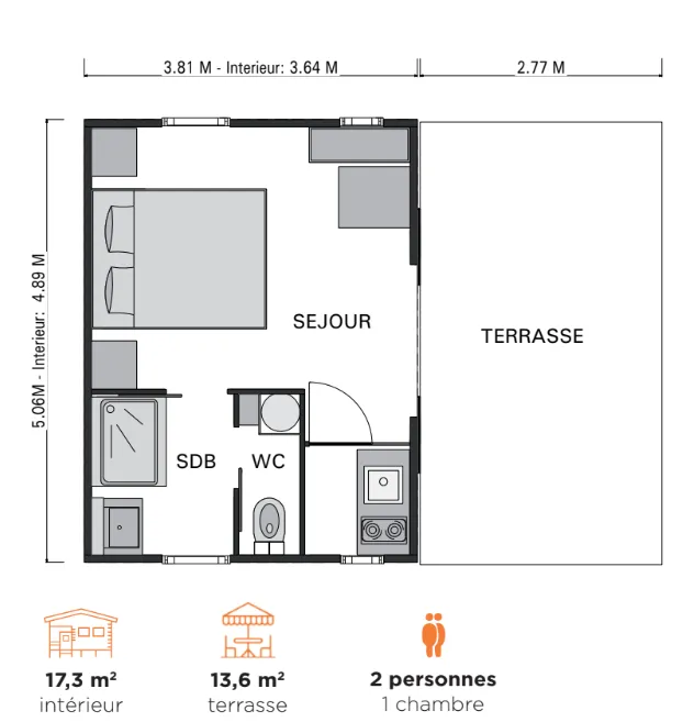 Cabane Minca Jacuzzi & Vue Vallée 1 Chambre