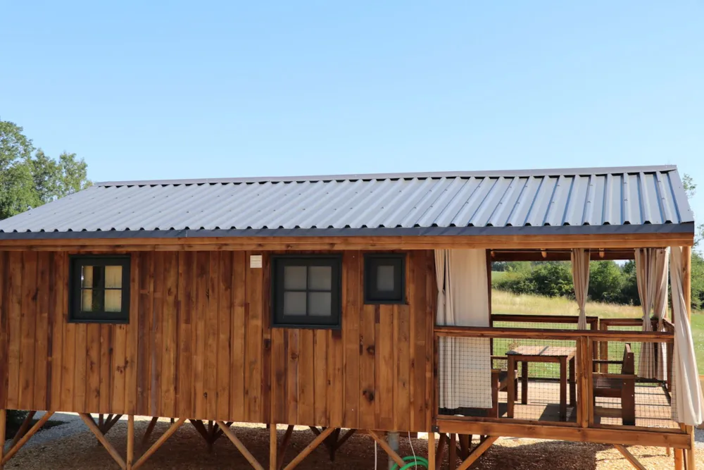 Location - Cabane Etosha - Vue Vallée 2 Chambres - Camping Domaine de la Faurie 