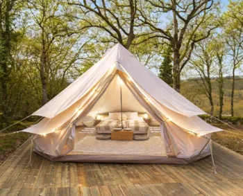 Mietunterkunft - Tente Nomade Insolite - 1 Schlafzimmer - Mit Küche Und Privat Badezimmer  - - Camping Domaine de la Faurie 